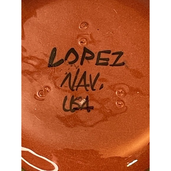 Red Earth Pottery Bud Bowl Mesa Verde Cortez Co Native American Made Signed - Picture 9 of 10